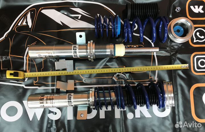Mazda 3 Ford focus 2 3 Винтовая подвеска JOM Blue