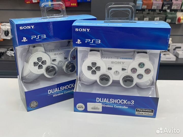 Джойстик PS3 белый classic
