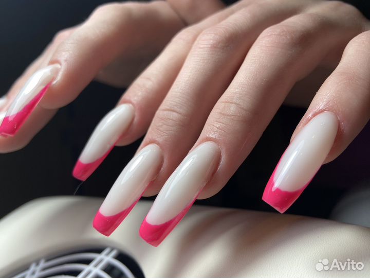 Маникюр наращивание ногтей (дизайны в подарок)