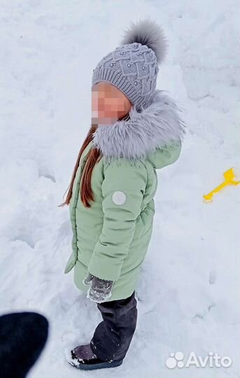 Пальто зимнее для девочки 110