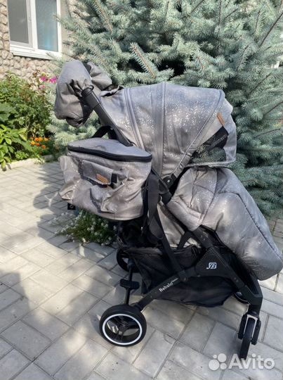 Прогулочная коляска Babalo (снег на чр. )