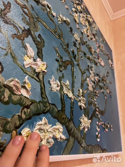 Картина Ван Гог, текстурная паста