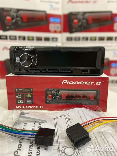 Магнитола Pioneer с Bluetooth Новая. 1 din