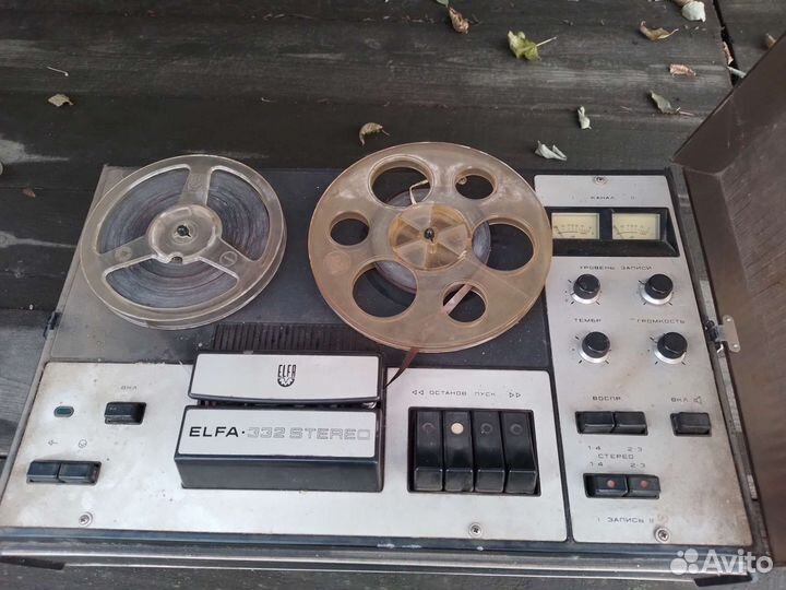 Бабинный магнитофон elfa 332