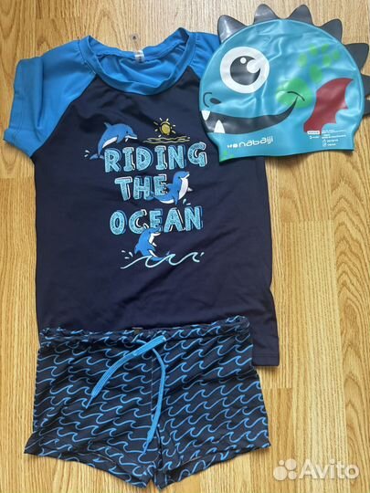 Шапочка декатлон плавки ифутболка для плавания