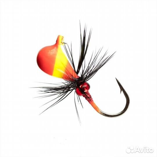 Мормышка вольф Капля с ушком краш муха 4мм 1.10гр