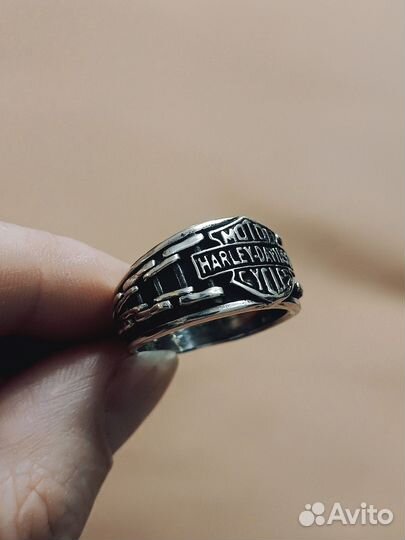 Harley-Davidson Мужской перстень серебро