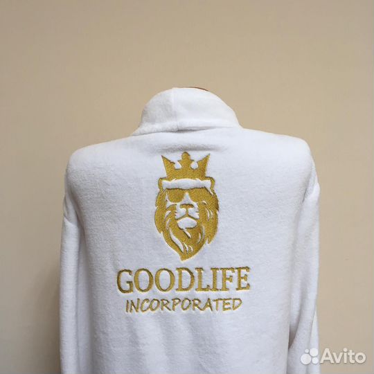 Плюшевый халат с именной вышивкой на заказ