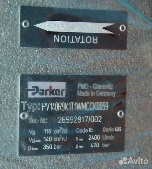Parker PV140R9K1T1wmcck0059