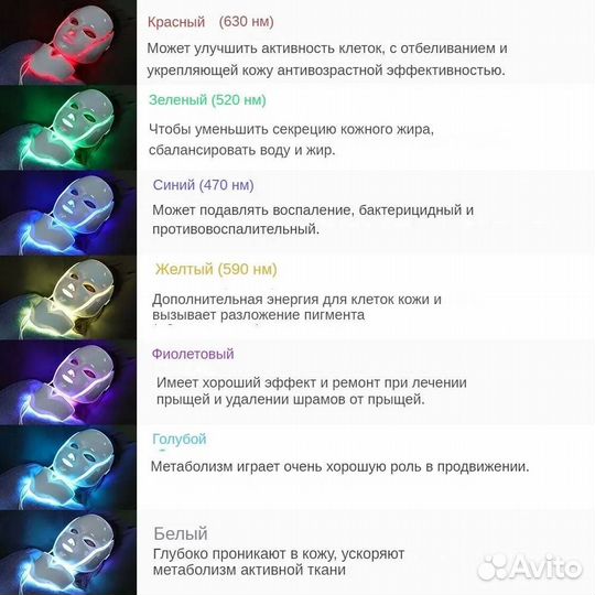 Маска для фототерапии