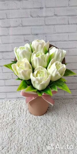 Букет тюльпанов из мыла