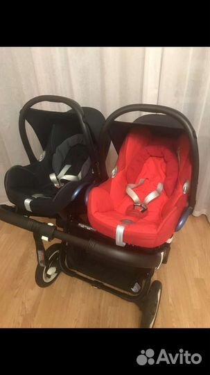 Детская коляска Bugaboo donkey twin и автолюльки
