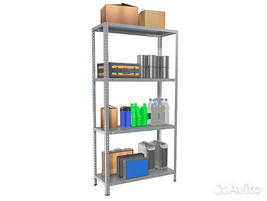 Стеллаж 145х75х30 cм из оцинковки