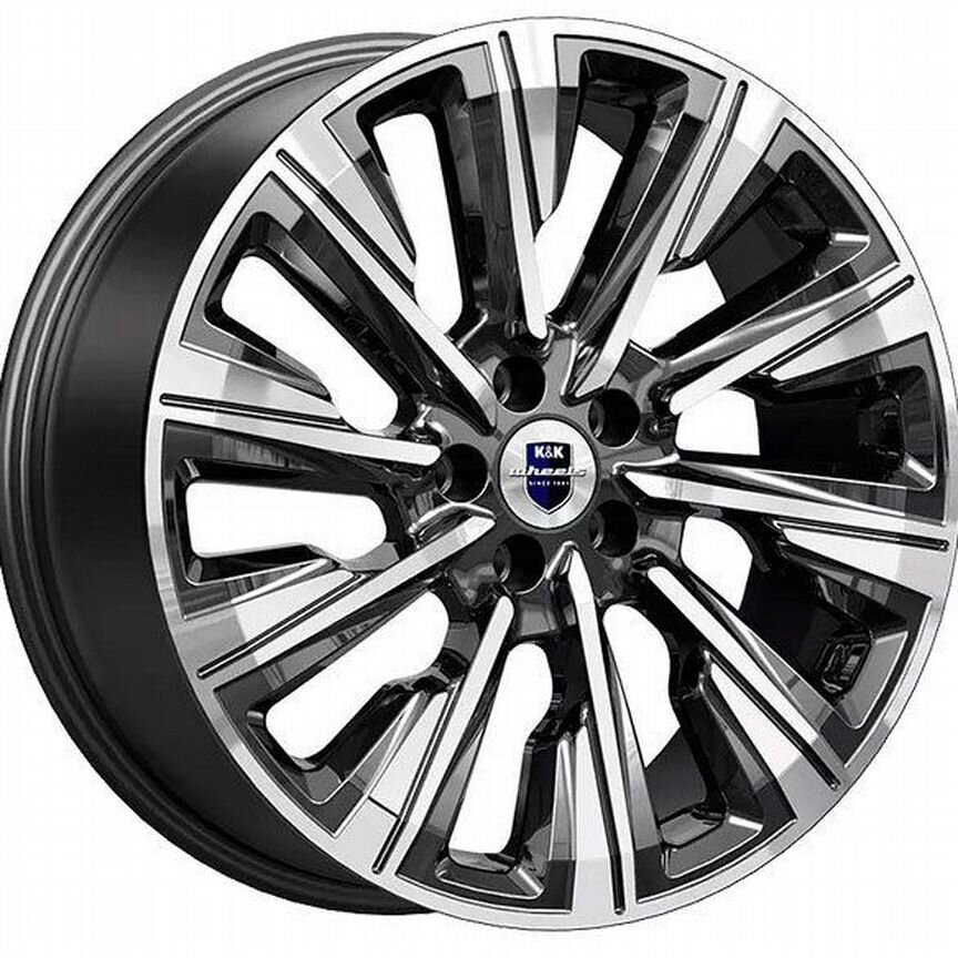Диски K&K Галего 7.5x19 5x108 ET49 D63.3 Алмаз черный