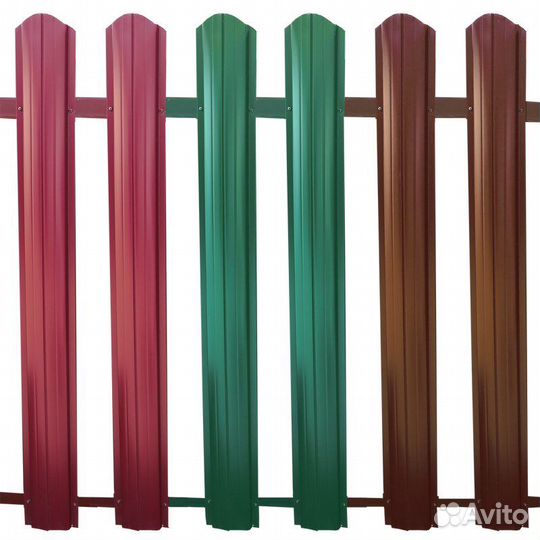 Забор евроштакетник