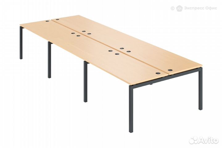 Стол-бенч двойной на 6 рабочих мест Арго амб-003.6