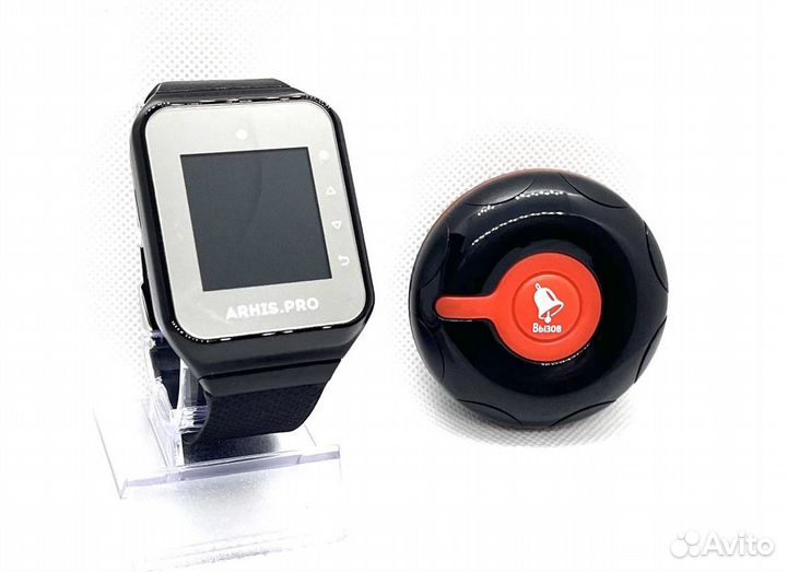 Кнопка вызова официанта персонала Классик и часы