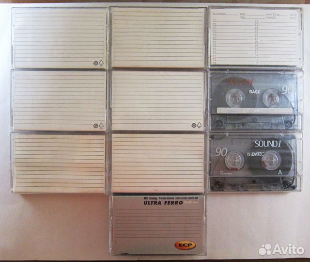 Аудиокассеты с записью одним лотом