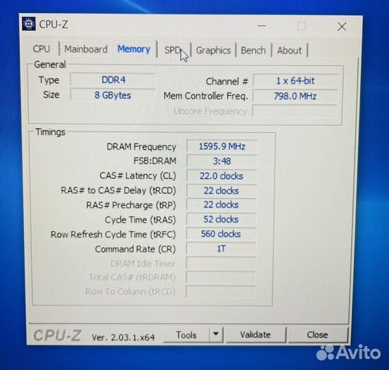 DDR4 8GB для ноутбука (Kingston)
