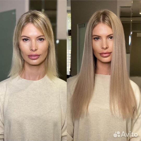 Наращивание волос с гарантией Коррекция