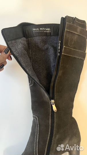 Сапоги женские натуральная замша