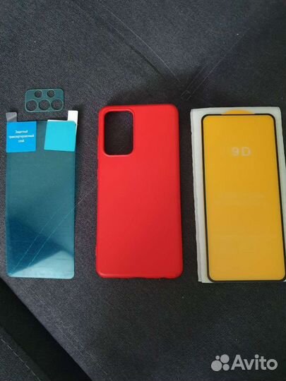 Чехол и защитное стекло (экран+камера) Samsung А52