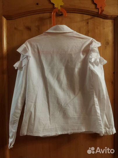 Блузка школьная для девочки, рост 122-128 см