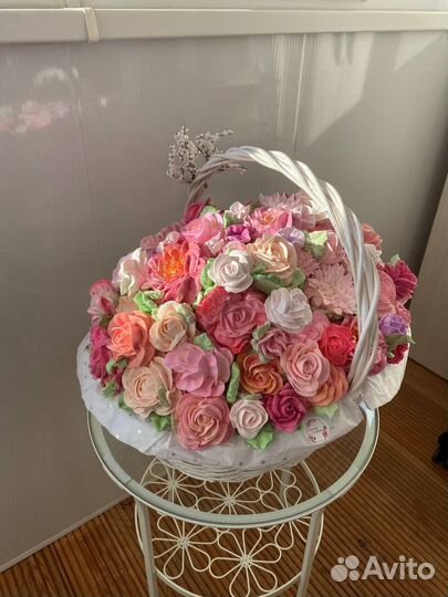 Съедобные букеты из зефира