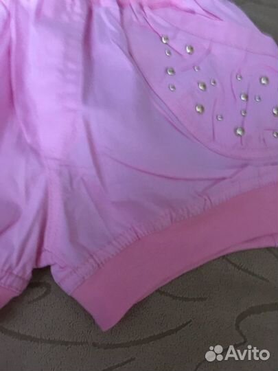 Шорты новые, юбочка, хлопок, 3-4 года