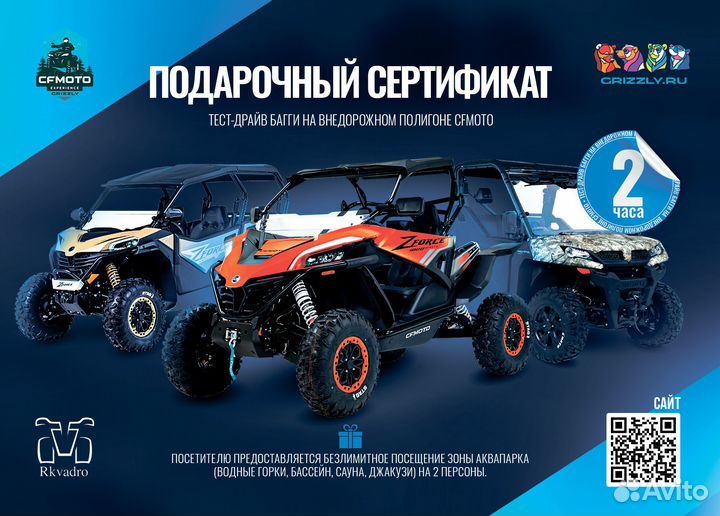 Подарочный сертификат на тест-драйв багги