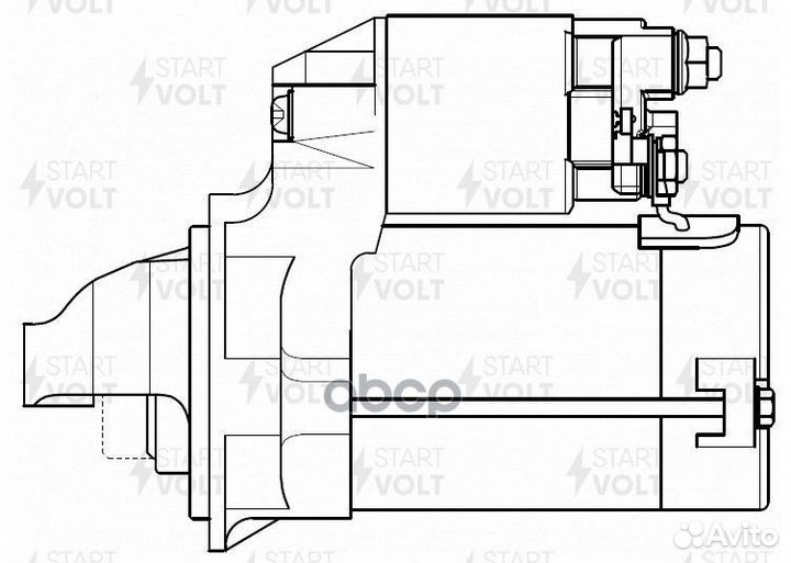 Стартер для а/м Toyota Corolla E120 (01) /Rav 4