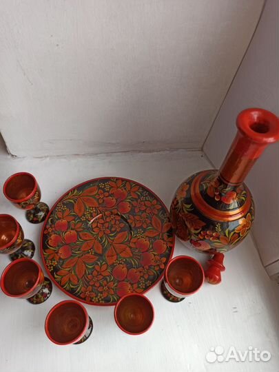 Графин. Хохломская роспись