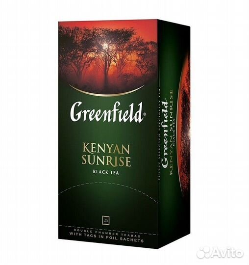 Чай Гринфилд Kenyan Sunrise Черный 25 пакетиков