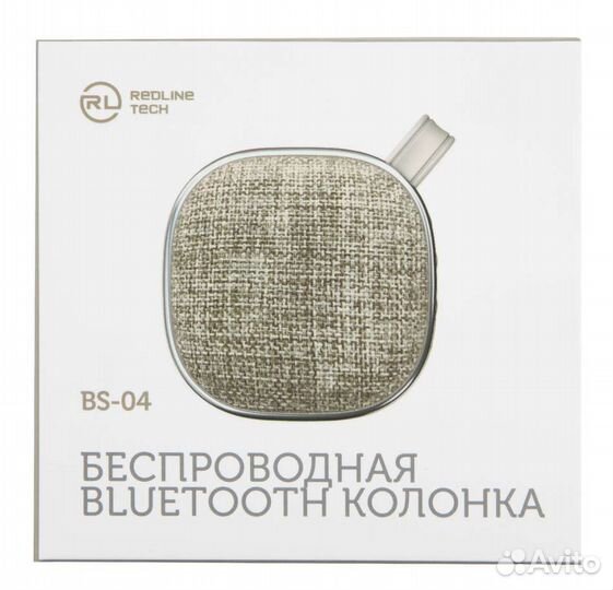 Портативная колонка Red Line Tech BS - 04, серый