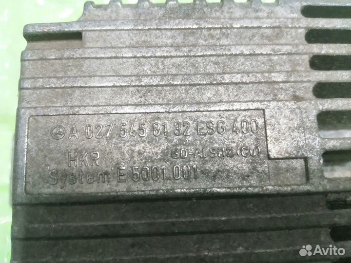 Блок управления вентилятором A0275458132