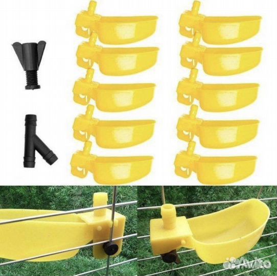 Нипельные и чашечные поилки для птиц