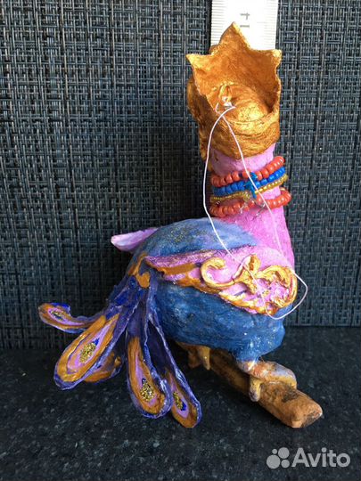 Елочные игрушки из ваты. Handmade