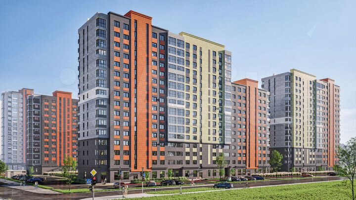 3-к. квартира, 63,4 м², 8/16 эт.