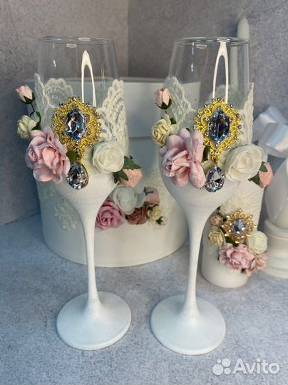 Бокалы для жениха и невесты