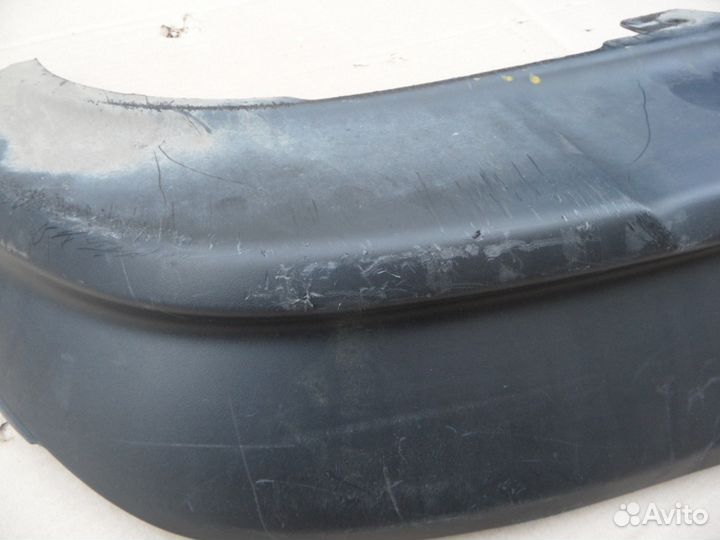 Юбка заднего бампера KIA Rio 4 рестайлинг 2015 рио