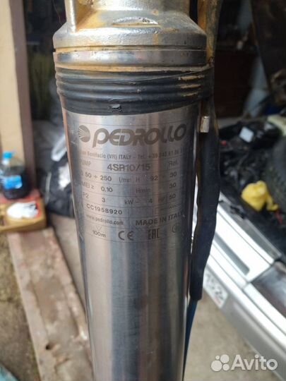 Скважинный насос Pedrollo 4sr 10/15pd