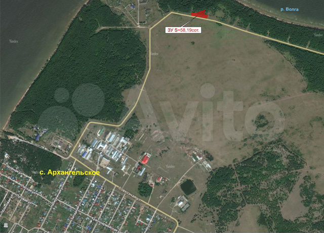 Деревня алексеевка ульяновск чердаклинский район фото Участок 58,2 сот. (ИЖС) на продажу в Ульяновске Продажа земельных участков в Уль