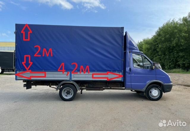 Грузоперевозки газель 4 метра