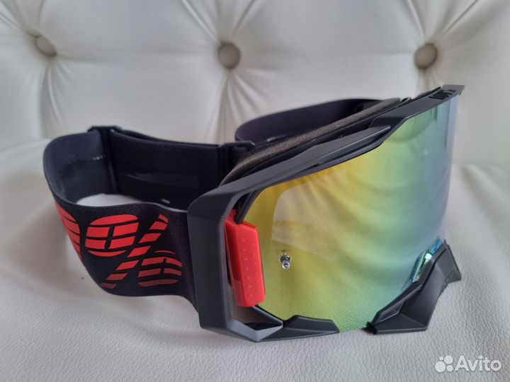 Маска 100 Armega Goggle Tzar Mirror Gold Lens
