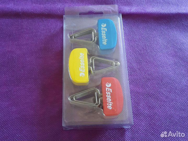 Канцелярия-фирменные зажимы для бумаги.12-штук