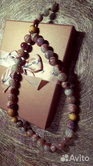 Мусульманские чётки из камня Оникс