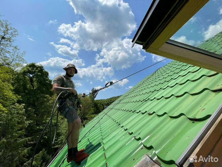 Чистка и покраска крыш