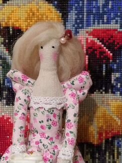 Интерьерная кукла Тильда