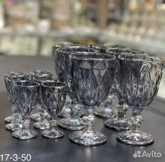 Бокалы + рюмки набор