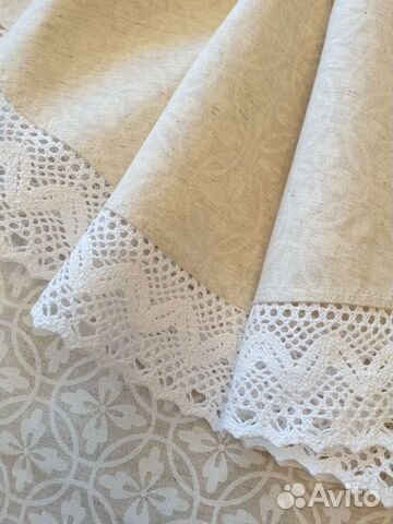 Скатерть с кружевом (круглая)